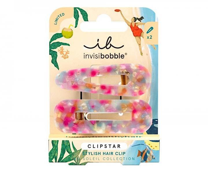 Ozdobn klipsy do vlas Invisibobble Clipstar Au Soleil Dazzling Wave - 2 ks