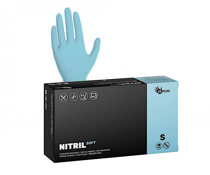 Nitrilov rukavice Espeon Nitril Soft - 100 ks, modr, velikost S