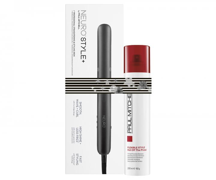 Drkov sada Paul Mitchell Neuro Style+ Protect Duo - ehlika + sprej s tepelnou ochranou