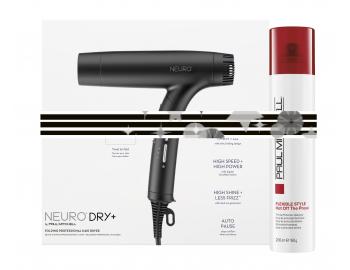 Drkov sada Paul Mitchell Neuro Style+ Protect Duo - fn + sprej s tepelnou ochranou