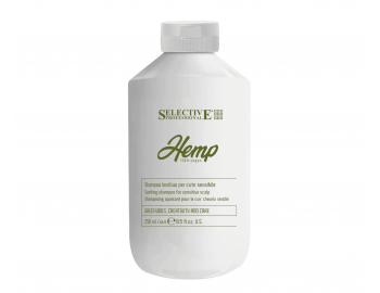 ada pro hydrataci a regeneraci suchch a lmavch vlas Selective Professional Hemp - zklidujc ampon - 250 ml