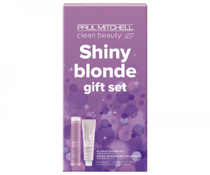 Drkov sada pro neutralizaci lutch tn Paul Mitchell Clean Beauty Shiny Blonde Gift Set