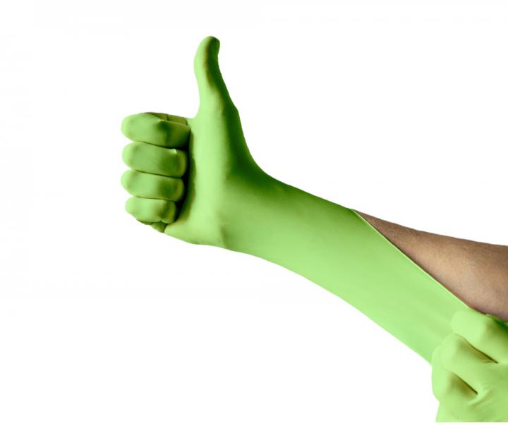 Nitrilov rukavice Espeon Nitril Ideal - 100 ks, zelen, velikost M