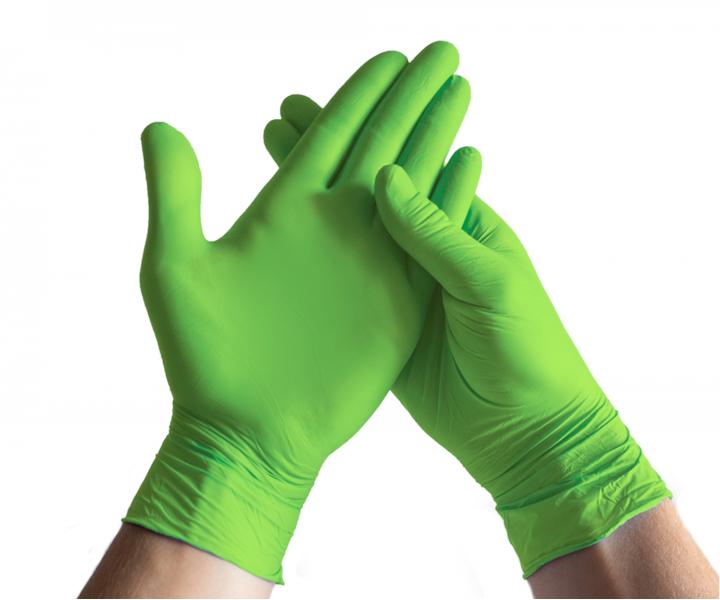 Nitrilov rukavice Espeon Nitril Ideal - 100 ks, zelen, velikost S
