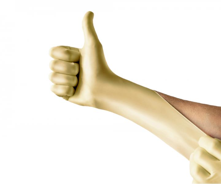 Nitrilov rukavice Espeon Nitril Sparkle - 100 ks, perleov zlat, velikost S