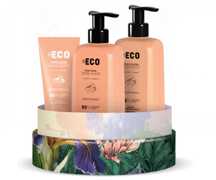 Drkov sada pro kompletn pi o tlo a vlasy Mila Professional Be Eco Hair & Body Care Vivid