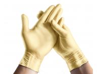 Nitrilov rukavice Espeon Nitril Sparkle - 100 ks, perleov zlat, velikost XS