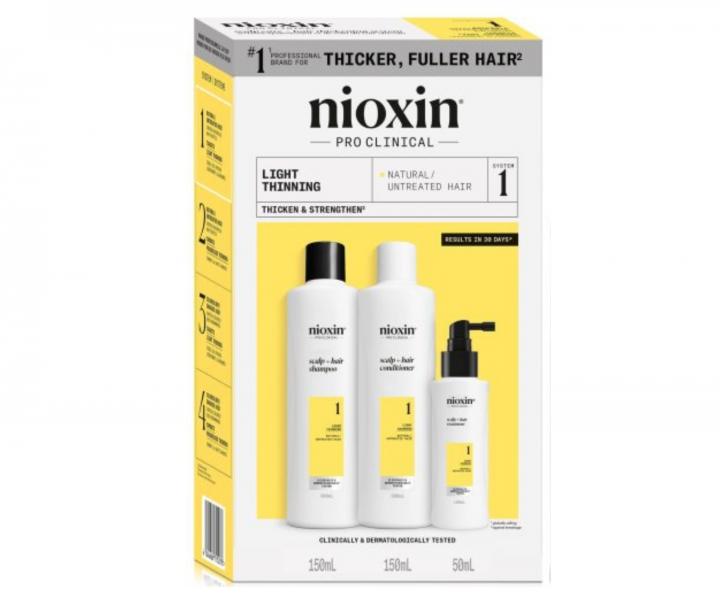 Sada pro mrn dnouc prodn vlasy Nioxin System 1 Trial Kit No. 1