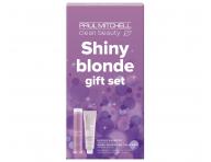 Drkov sada pro neutralizaci lutch tn Paul Mitchell Clean Beauty Shiny Blonde Gift Set