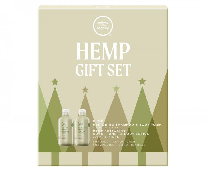 Drkov sada pro regeneraci vlas s konopnm olejem Paul Mitchell Tea Tree Hemp Gift Set