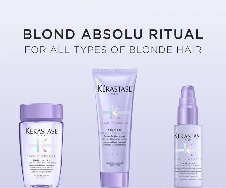 Drkov cestovn sada pro blond vlasy Krastase Blond Absolu Essentials Set For Blonde Hair