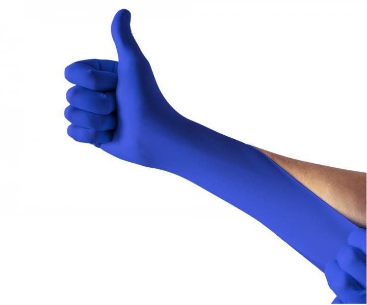 Nitrilov rukavice s hydratac Espeon Nitril Moistcare 3 - 100 ks, tmav modr, velikost S