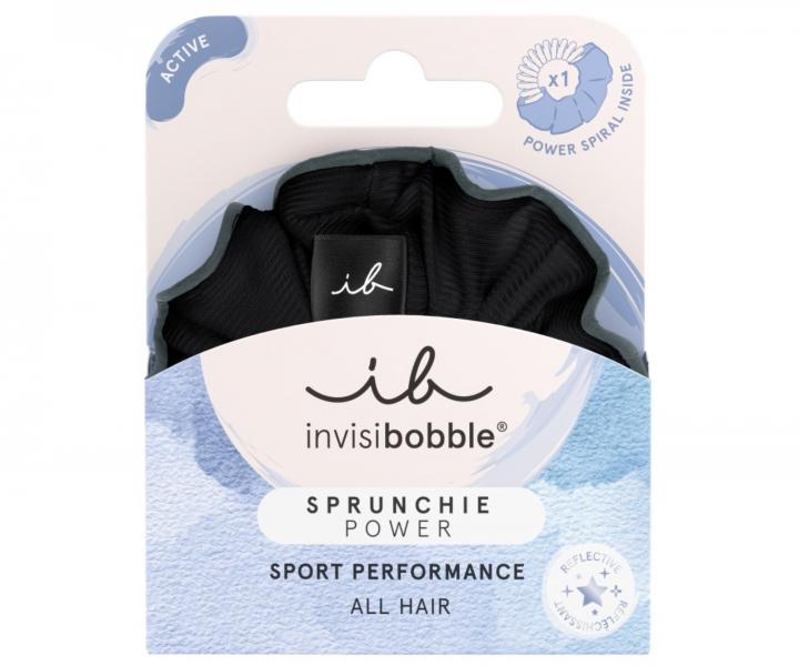 Ozdobn spirlov gumika do vlas Invisibobble Sprunchie Black Panther - ern