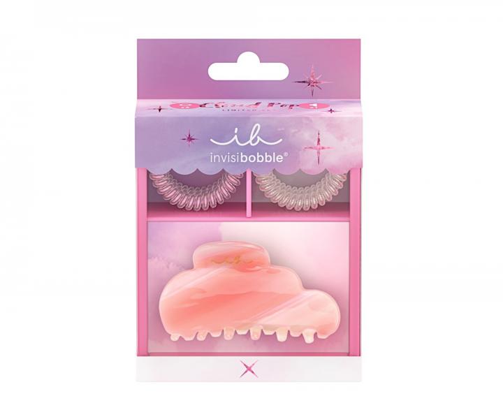 Sada skipce do vlas a spirlovch gumiek Invisibobble Cloud Pop