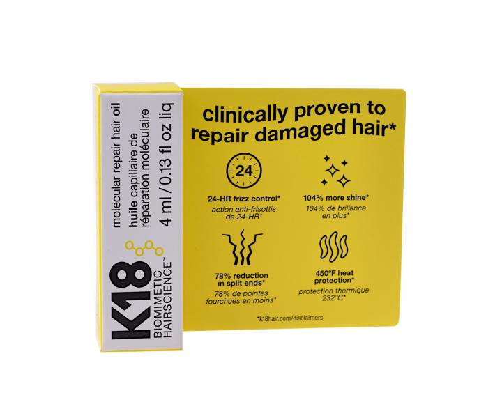 Such olej proti krepatn vlas K18 Molecular Repair Hair Oil - 4 ml