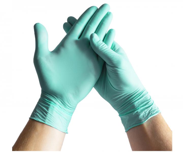 Ekologick nitrilov rukavice Espeon Nitril Bio - 100 ks, zelen