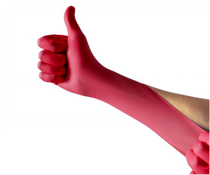 Siln nitrilov rukavice Espeon Nitril Premium 3 - 100 ks, erven, velikost S